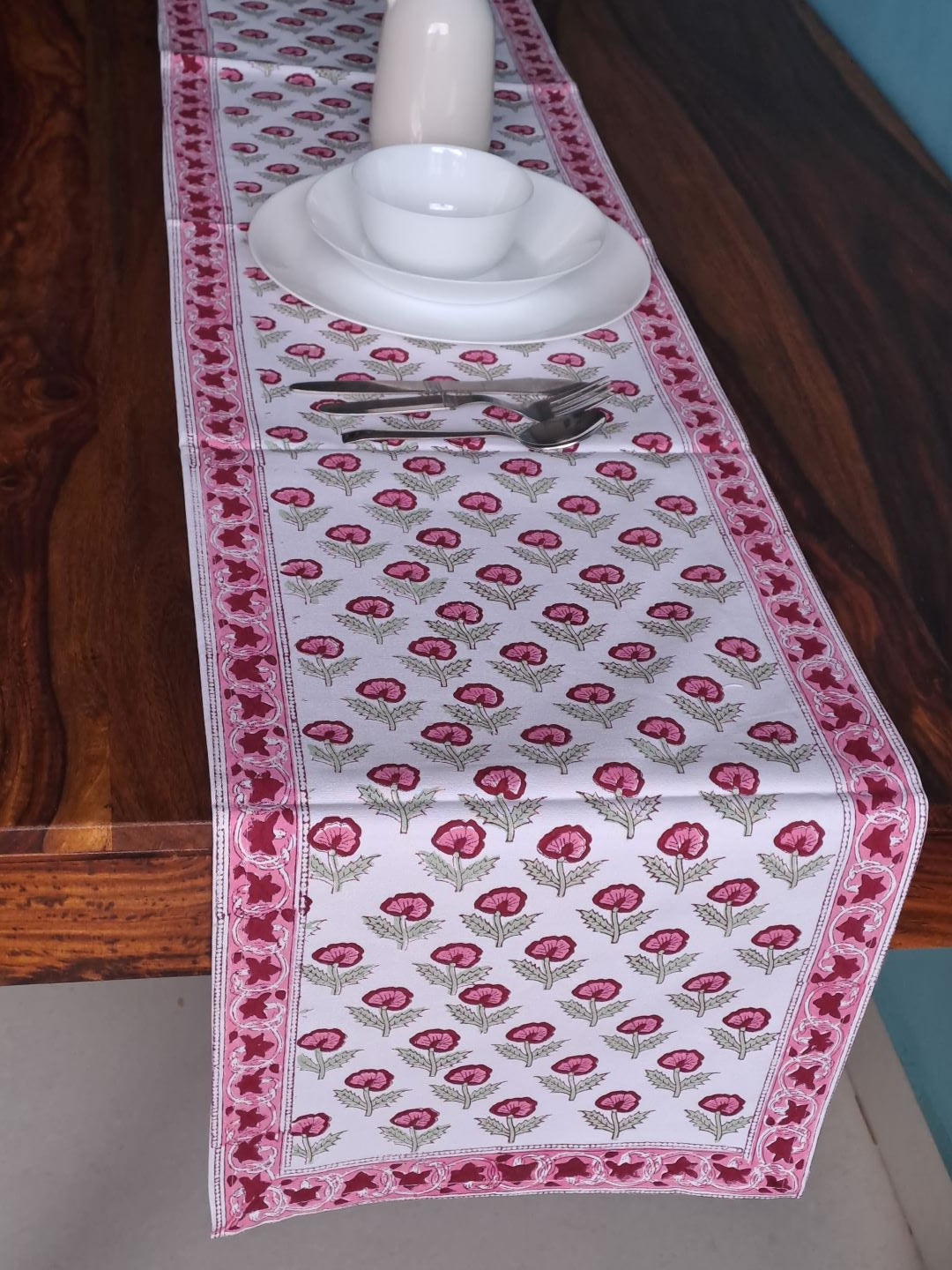 HANDBLOCK PRINT TABLE RUNNER