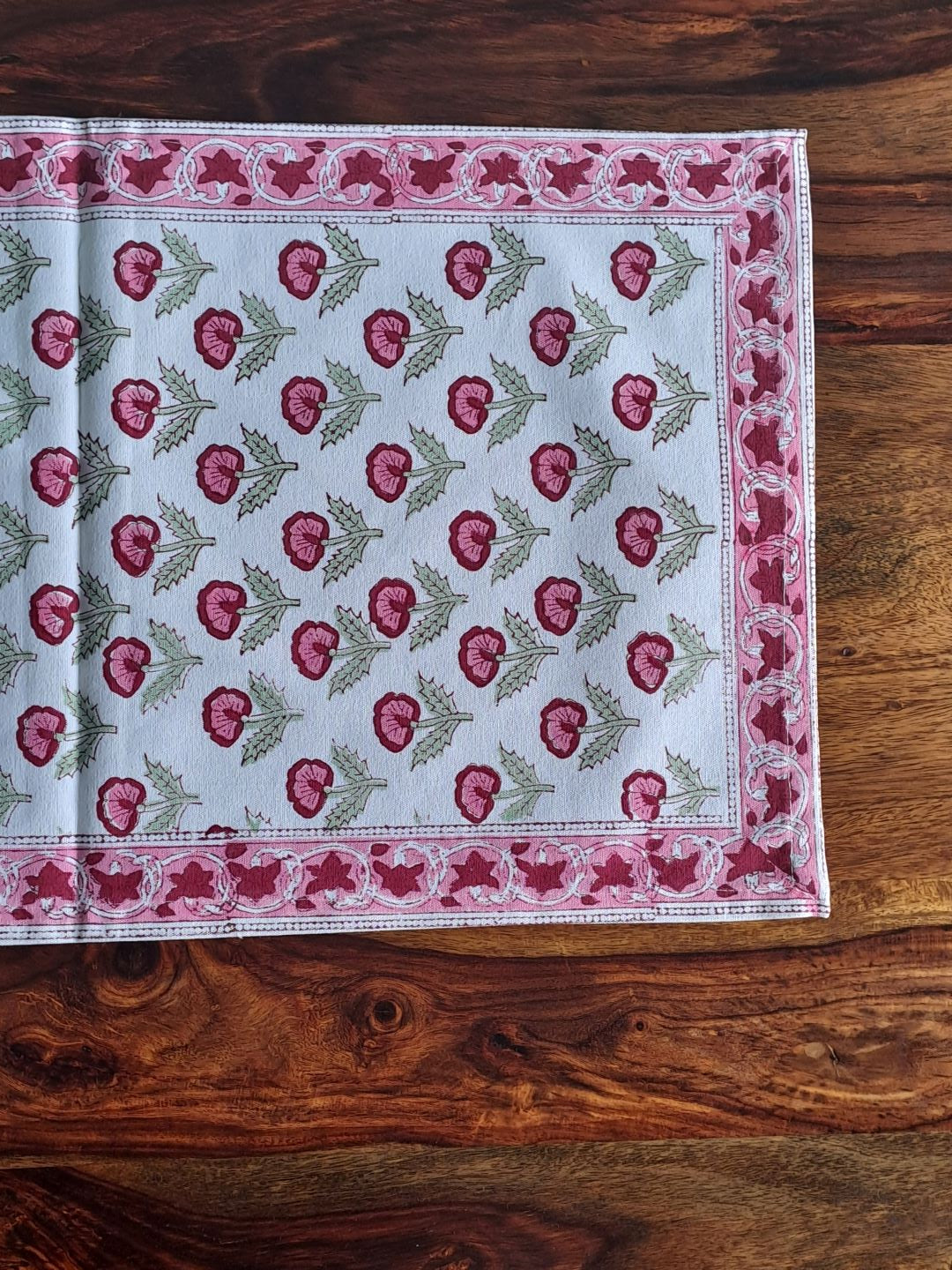 HANDBLOCK PRINT TABLE RUNNER