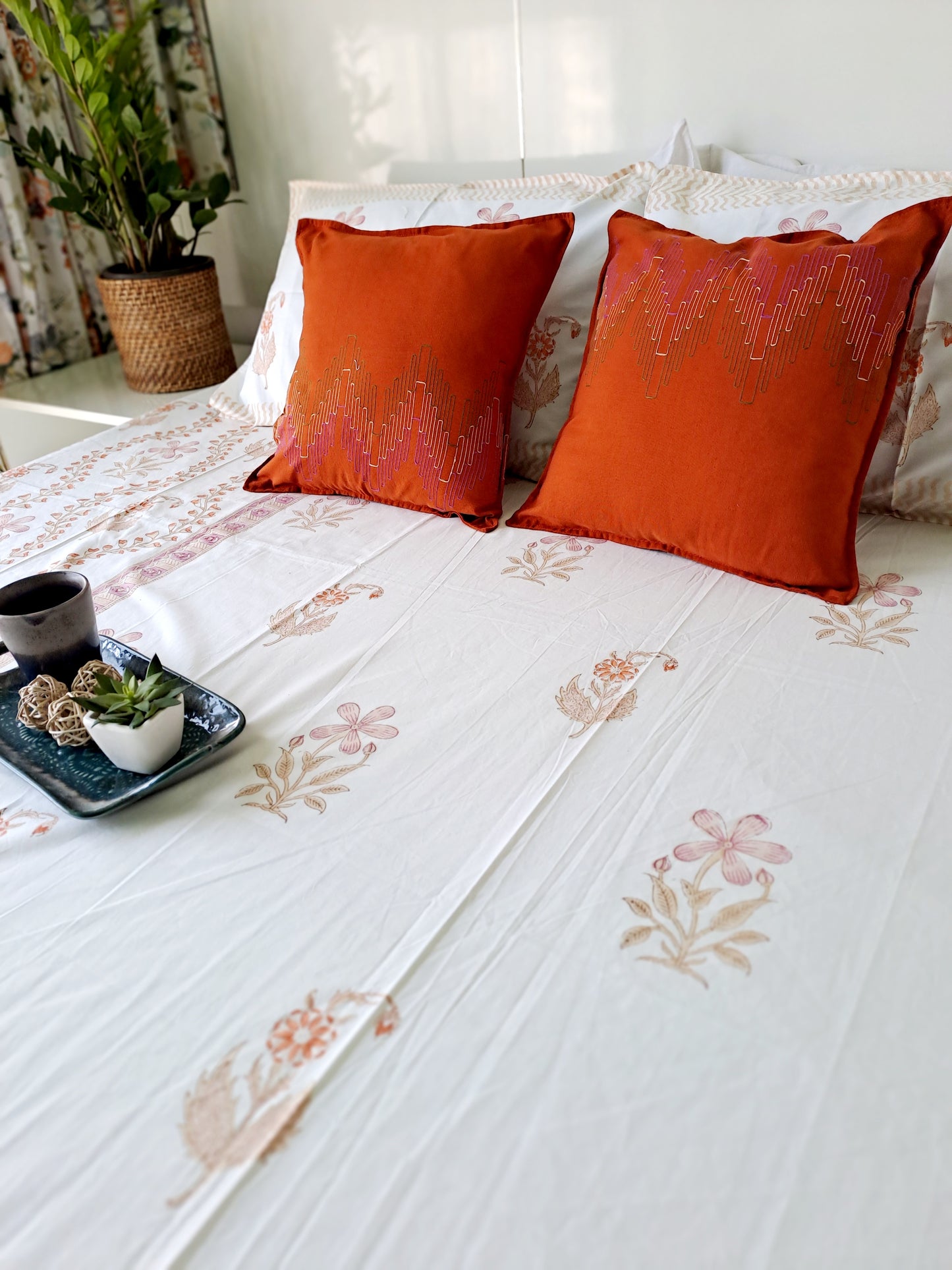 HANDBLOCK PRINT BEDSHEET