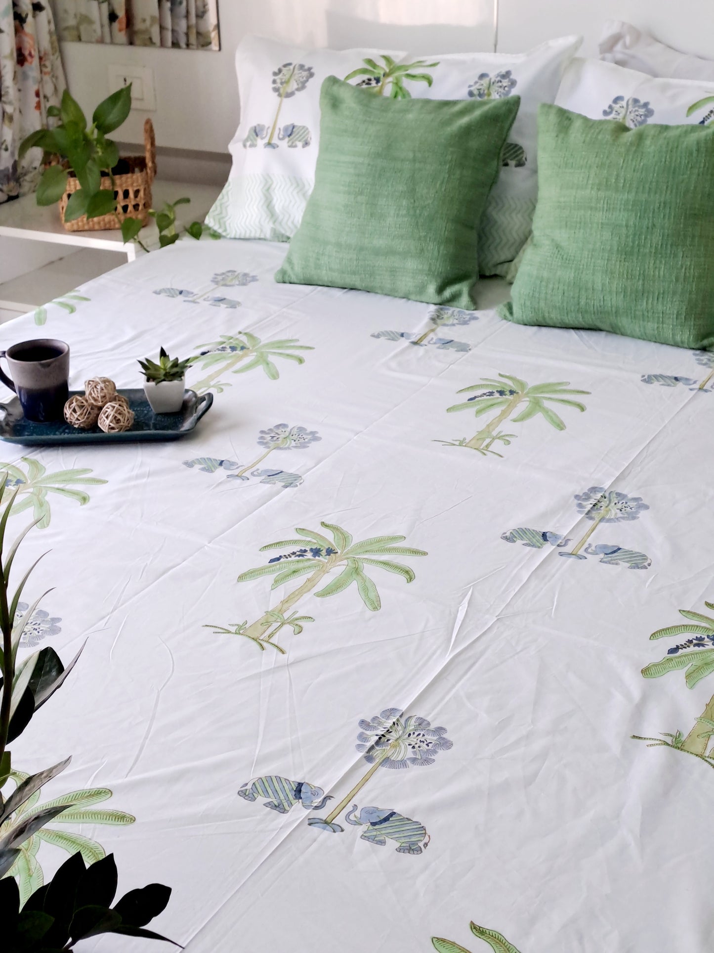 HANDBLOCK PRINT BEDSHEET