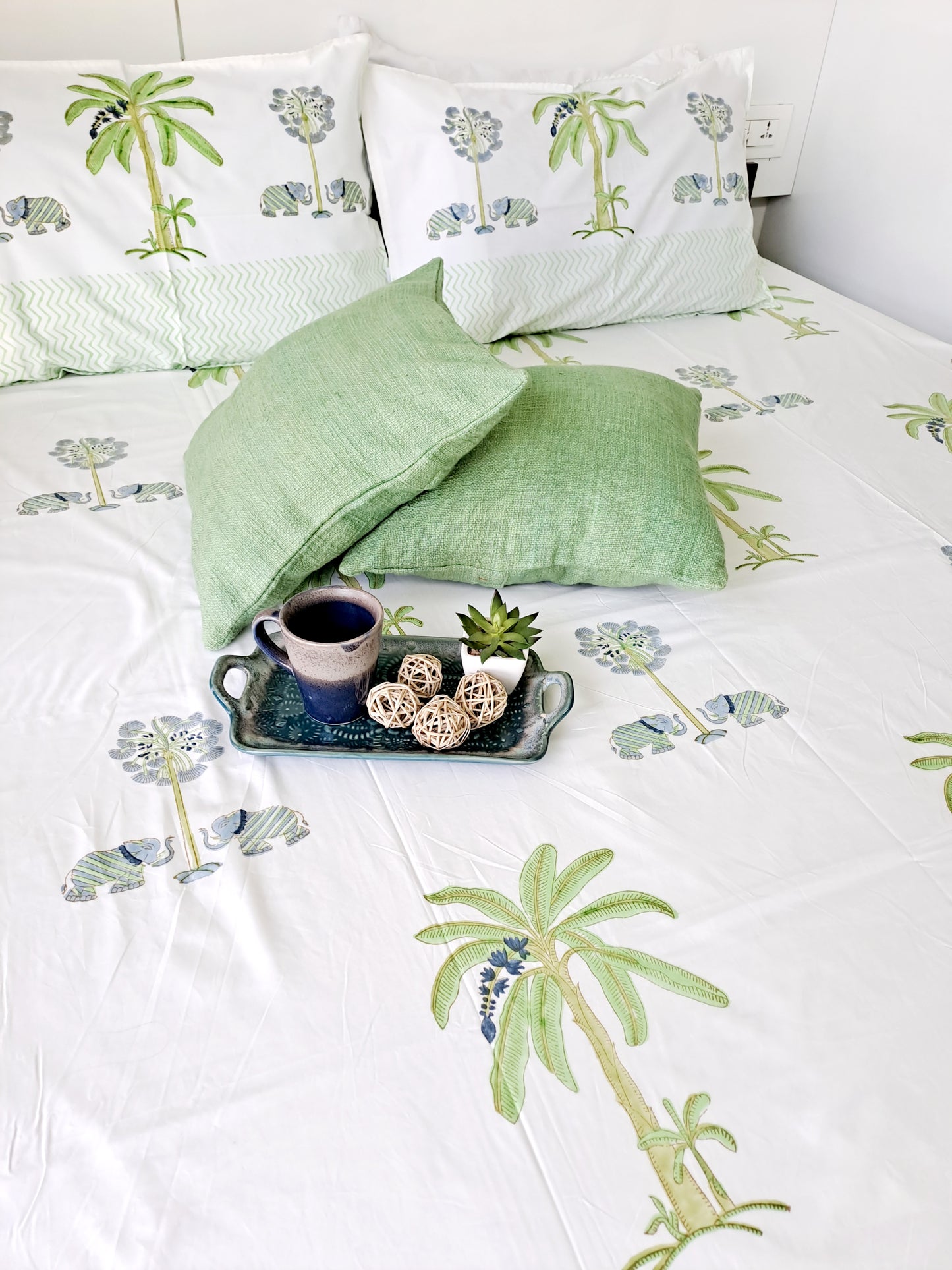 HANDBLOCK PRINT BEDSHEET