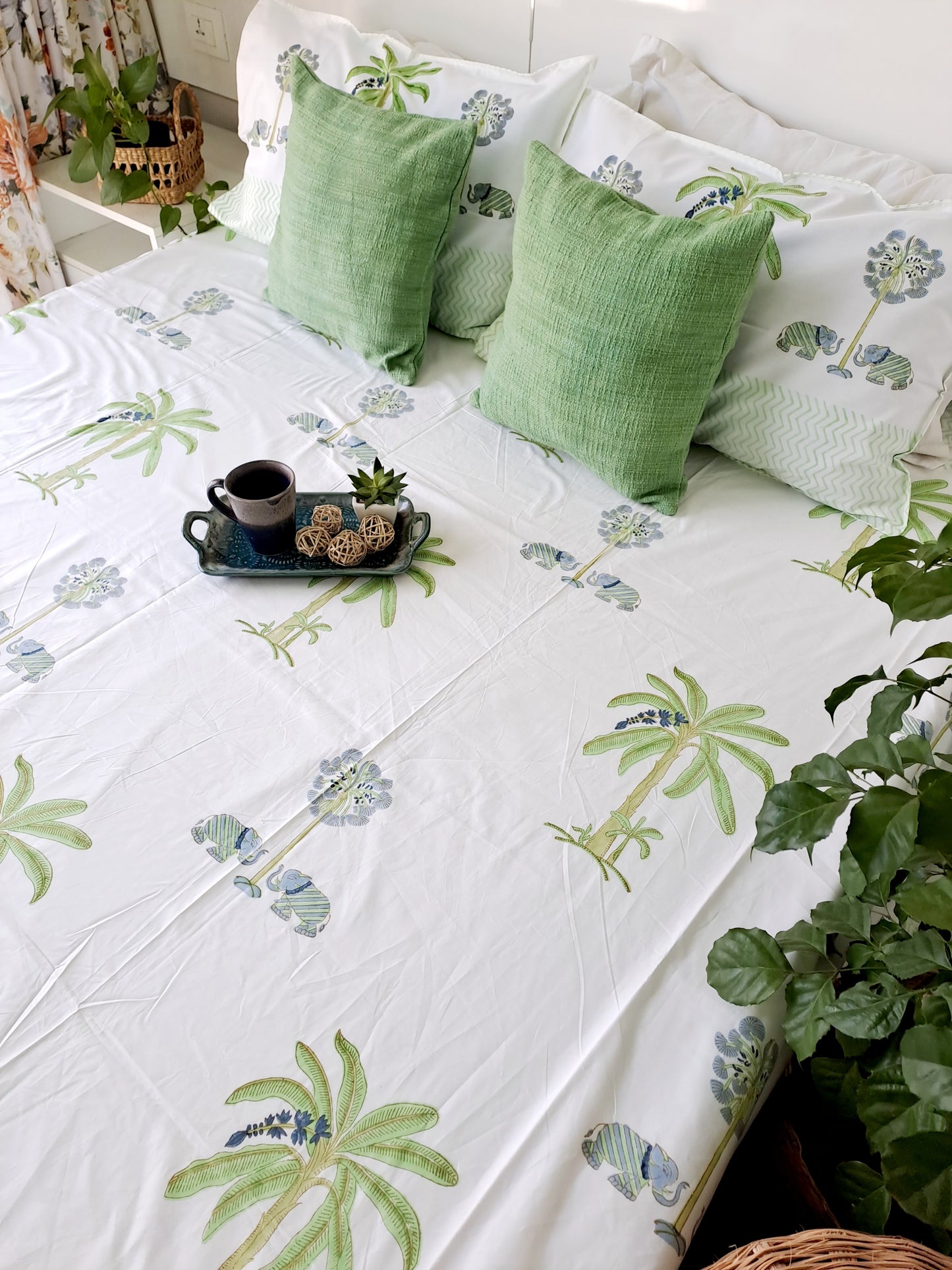 HANDBLOCK PRINT BEDSHEET