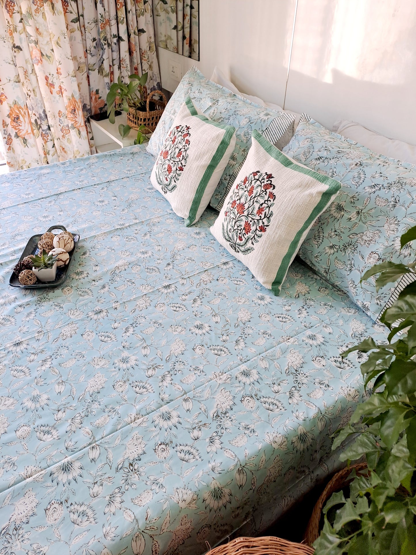 HANDBLOCK PRINT DOUBLE BEDSHEET