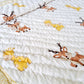 HANDBLOCK PRINTED REVERSIBLE COTTON KIDS (SINGLE) QUILT