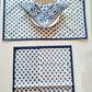 HANDBLOCK PRINT PLACEMAT AND NAPKIN SET