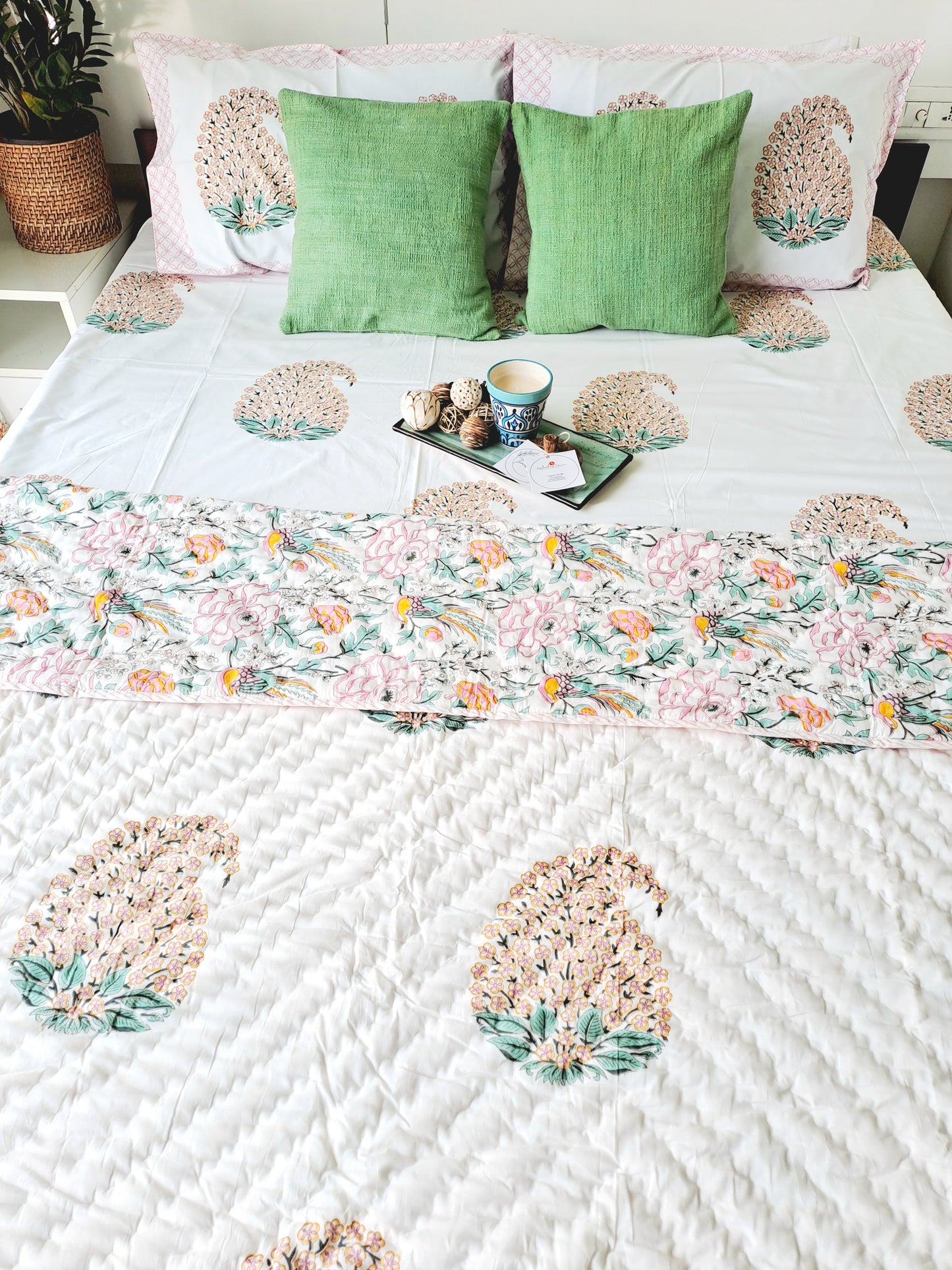 HAND BLOCK PRINT DOUBLE QUILT