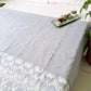 GREY KANTHA COTTON DOUBLE BED COVER