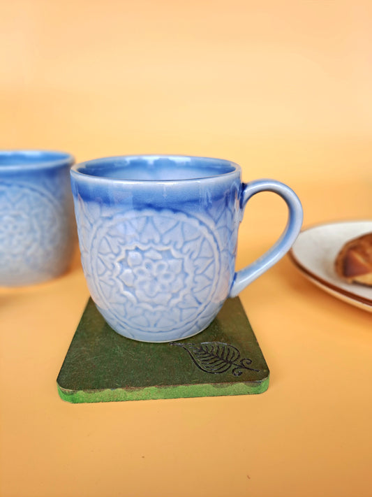 SKY BLUE COLOR MUG/CUP (SET OF 2)