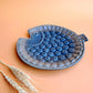 CERAMIC LIGHT BLUE FISH PLATTER