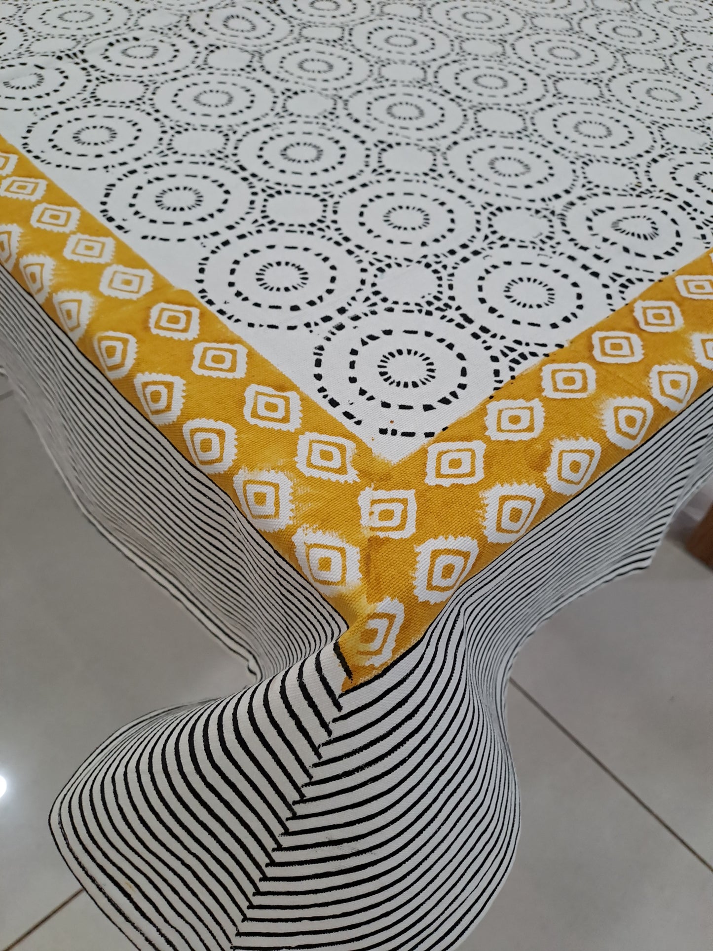 8 SEATER HAND BLOCK PRINT TABLE CLOTH