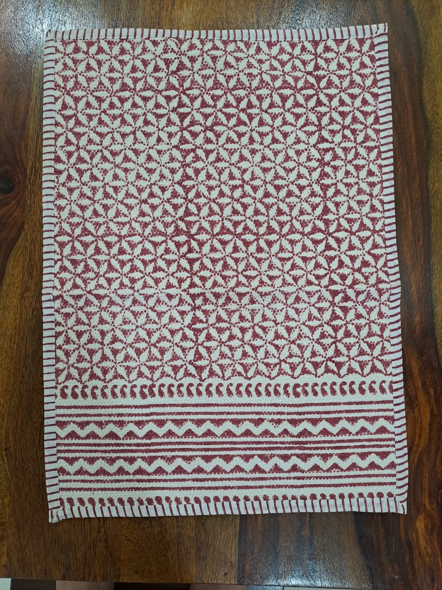 HANDBLOCK PRINT PLACEMAT AND NAPKIN SET