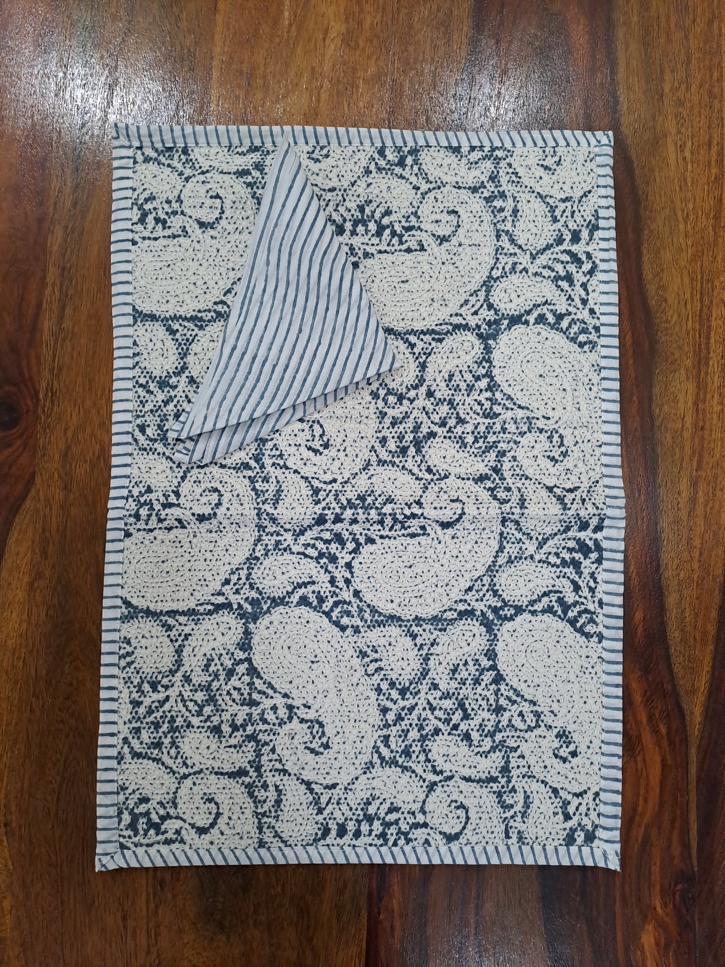 HANDBLOCK PRINT PLACEMAT AND NAPKIN SET