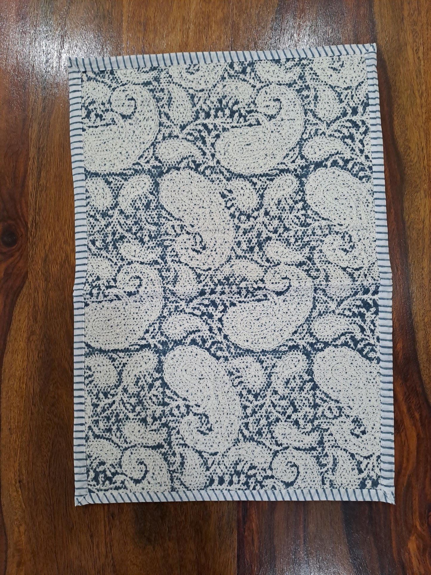 HANDBLOCK PRINT PLACEMAT AND NAPKIN SET