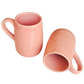 PINK COLOR CERAMIC MUG/CUP (SET OF 2)