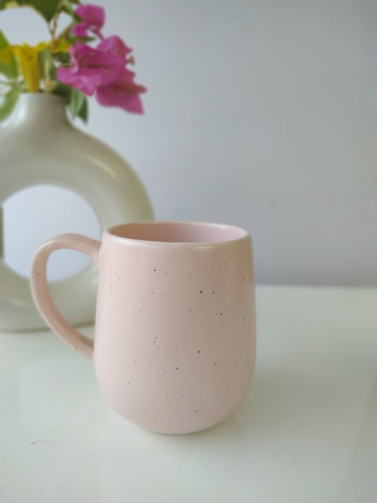 PEACH COLOR CERAMIC MUG/CUP (SET OF 2)