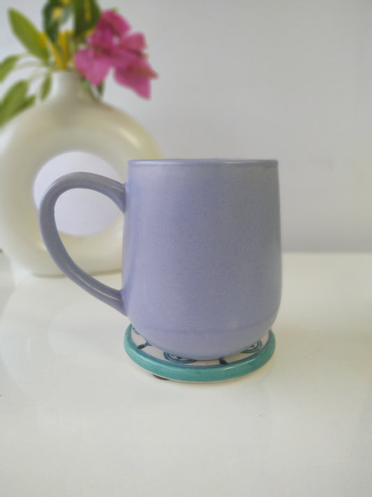 BLUE COLOR CERAMIC MUG (SET OF 2)