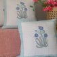 HANDBLOCK PRINT QUILTED CUSHION COVER