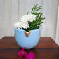 CERAMIC SKY BLUE SMALL BIRD PLANTER