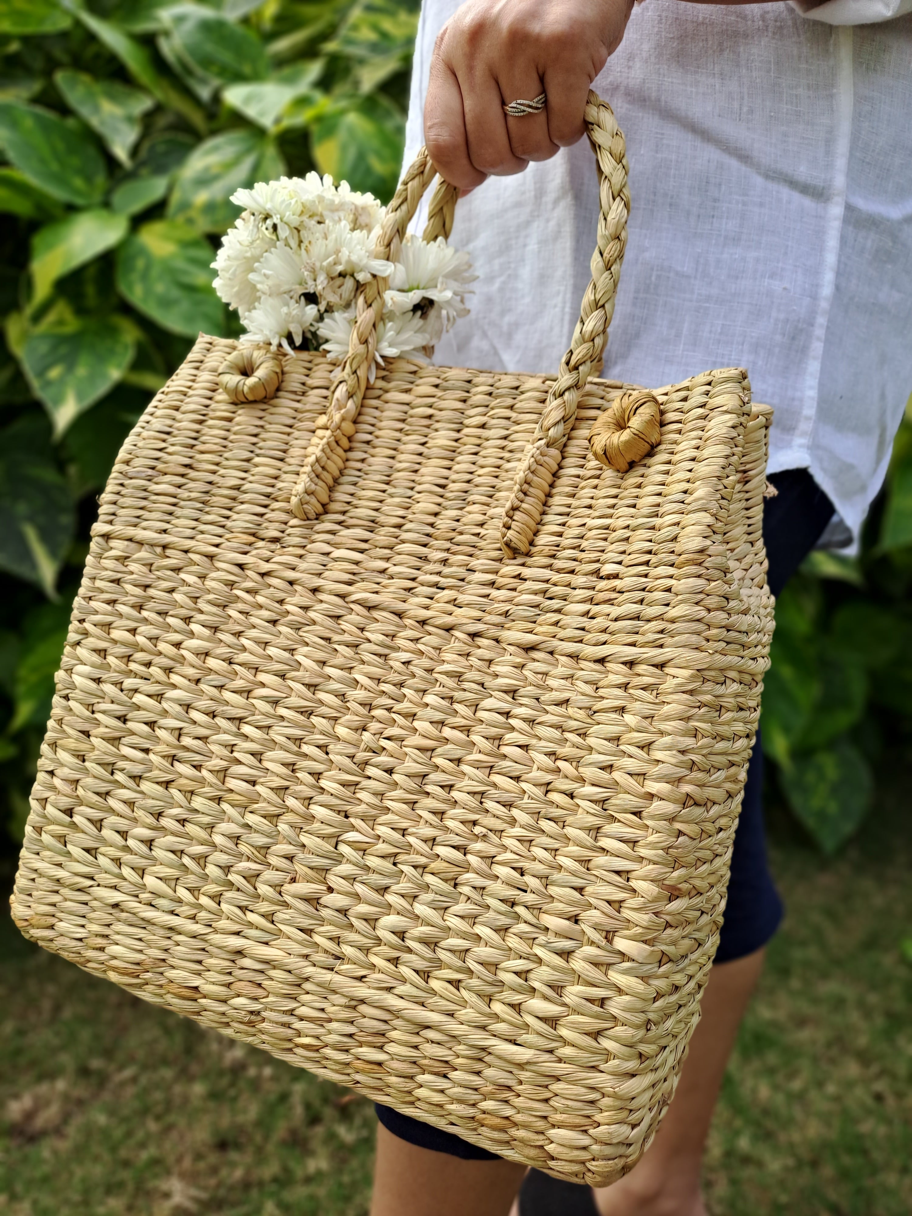 Hand Woven Basket Bag Exporter - 010 - handcraftCustom.com