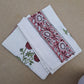 Hand block Print Waffel Towels Set of 3