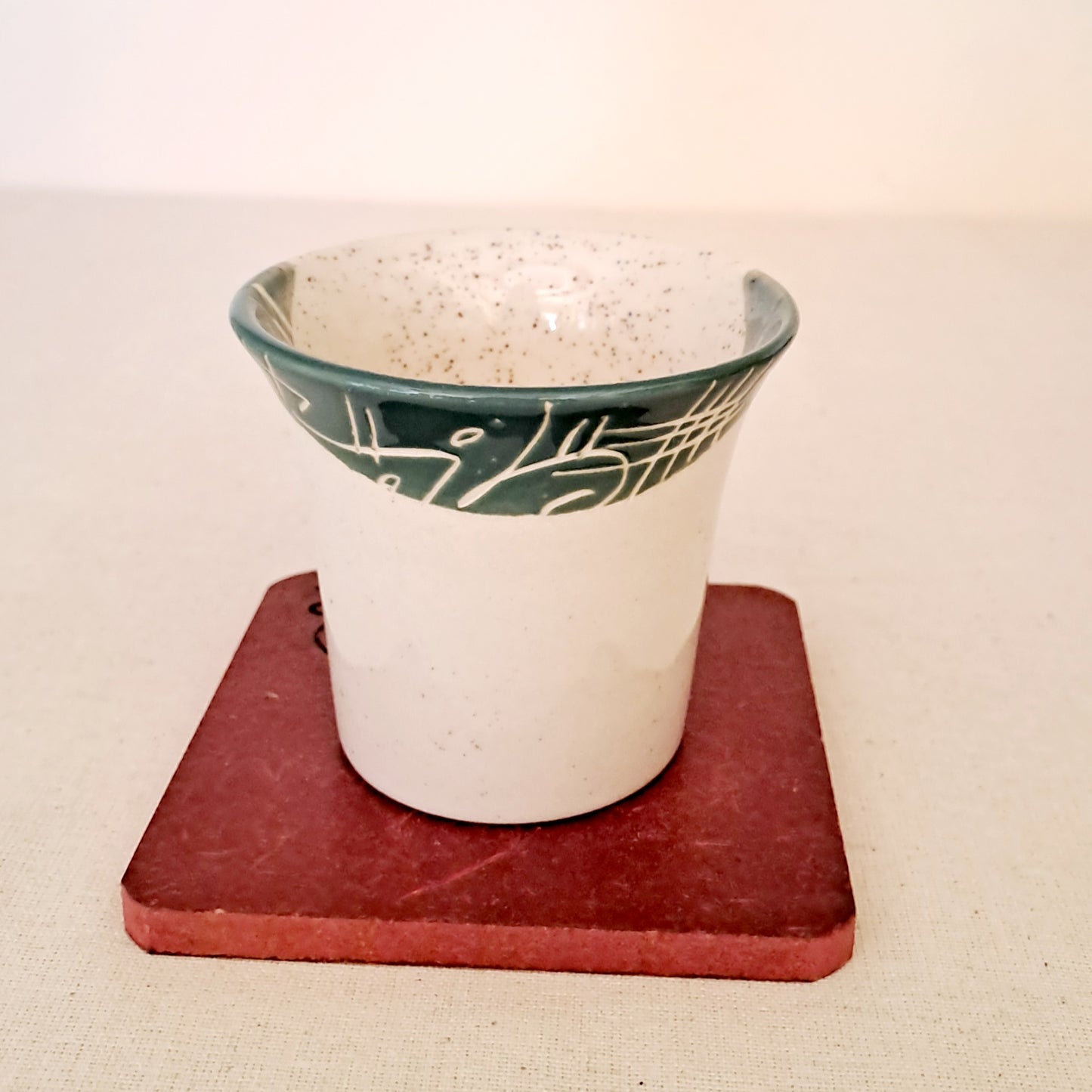 White Ceramic Kulhar set of 2