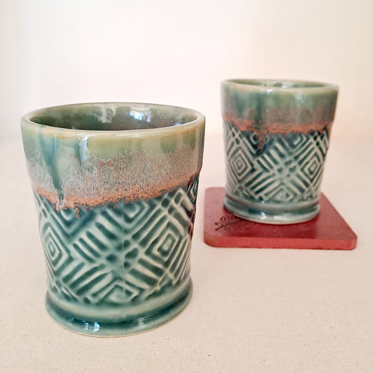 Ceramic Water/Juice/Milk Glasses Set of 2