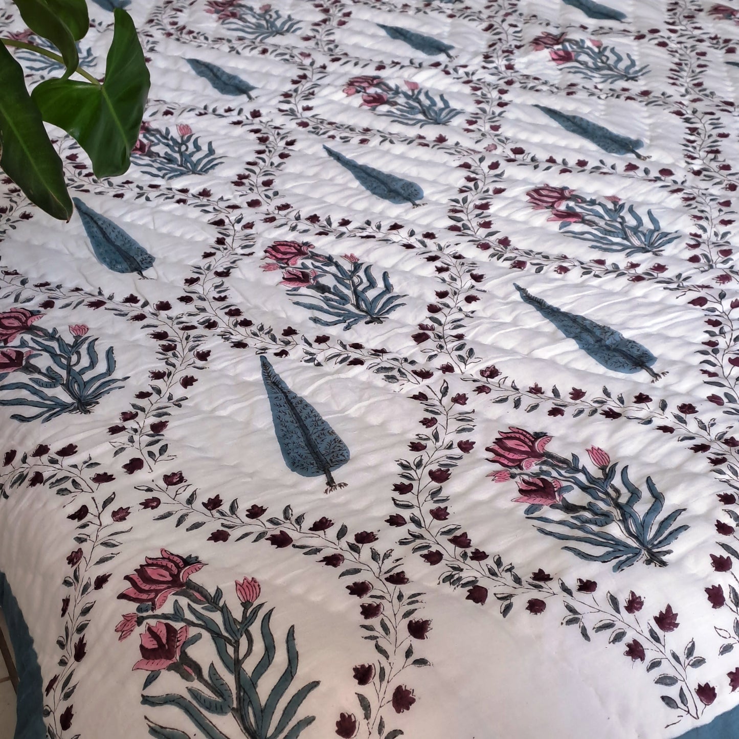 PREMIUM QUALITY HAND BLOCK PRINT SINGLE QUILT