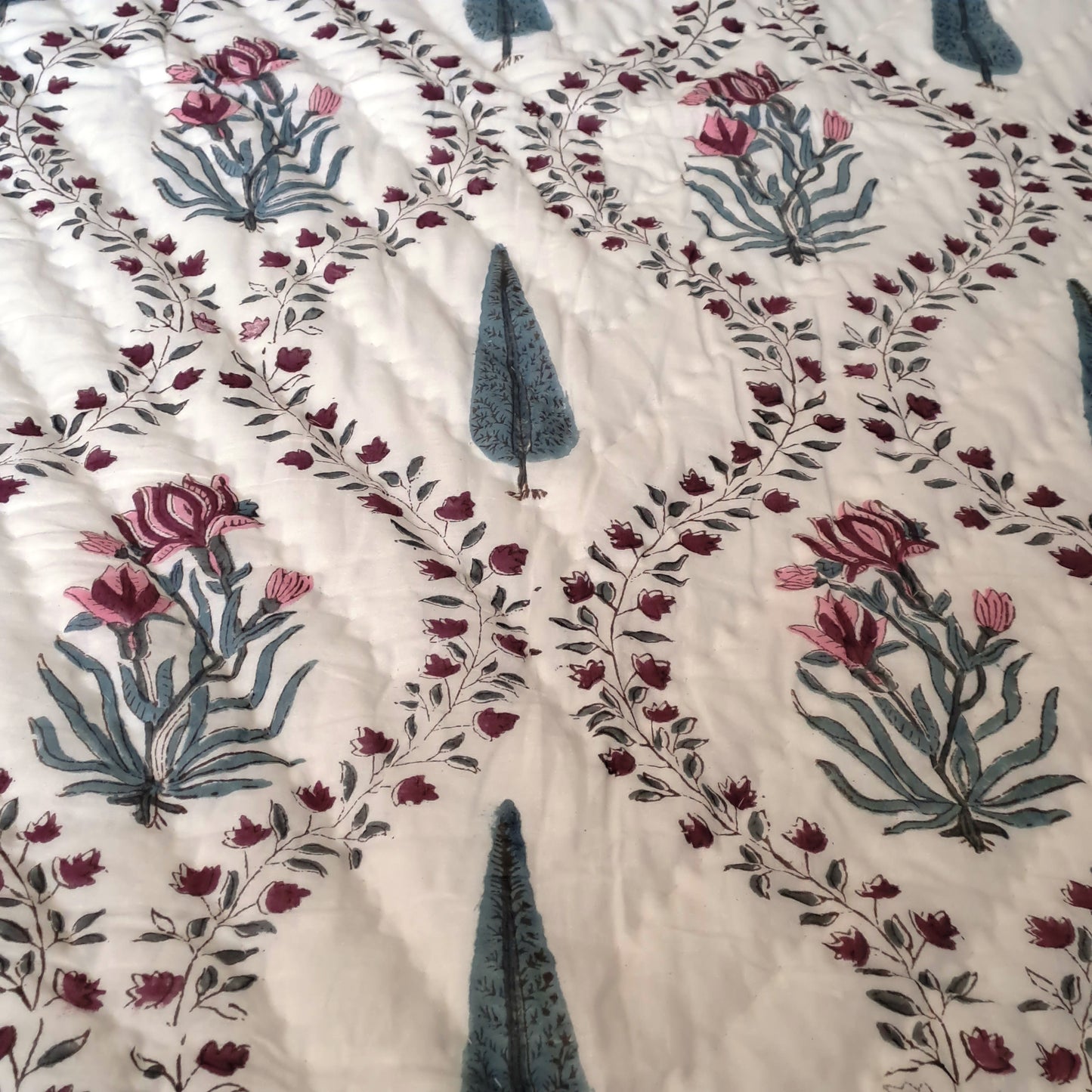 PREMIUM QUALITY HAND BLOCK PRINT SINGLE QUILT