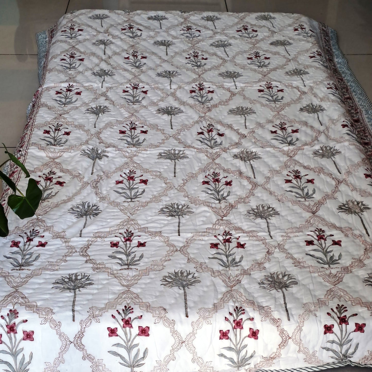 PREMIUM QUALITY HAND BLOCK PRINT SINGLE QUILT