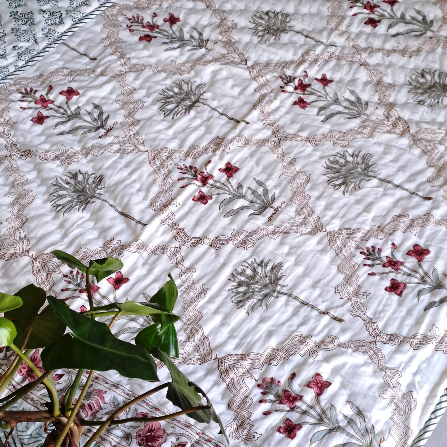 PREMIUM QUALITY HAND BLOCK PRINT SINGLE QUILT