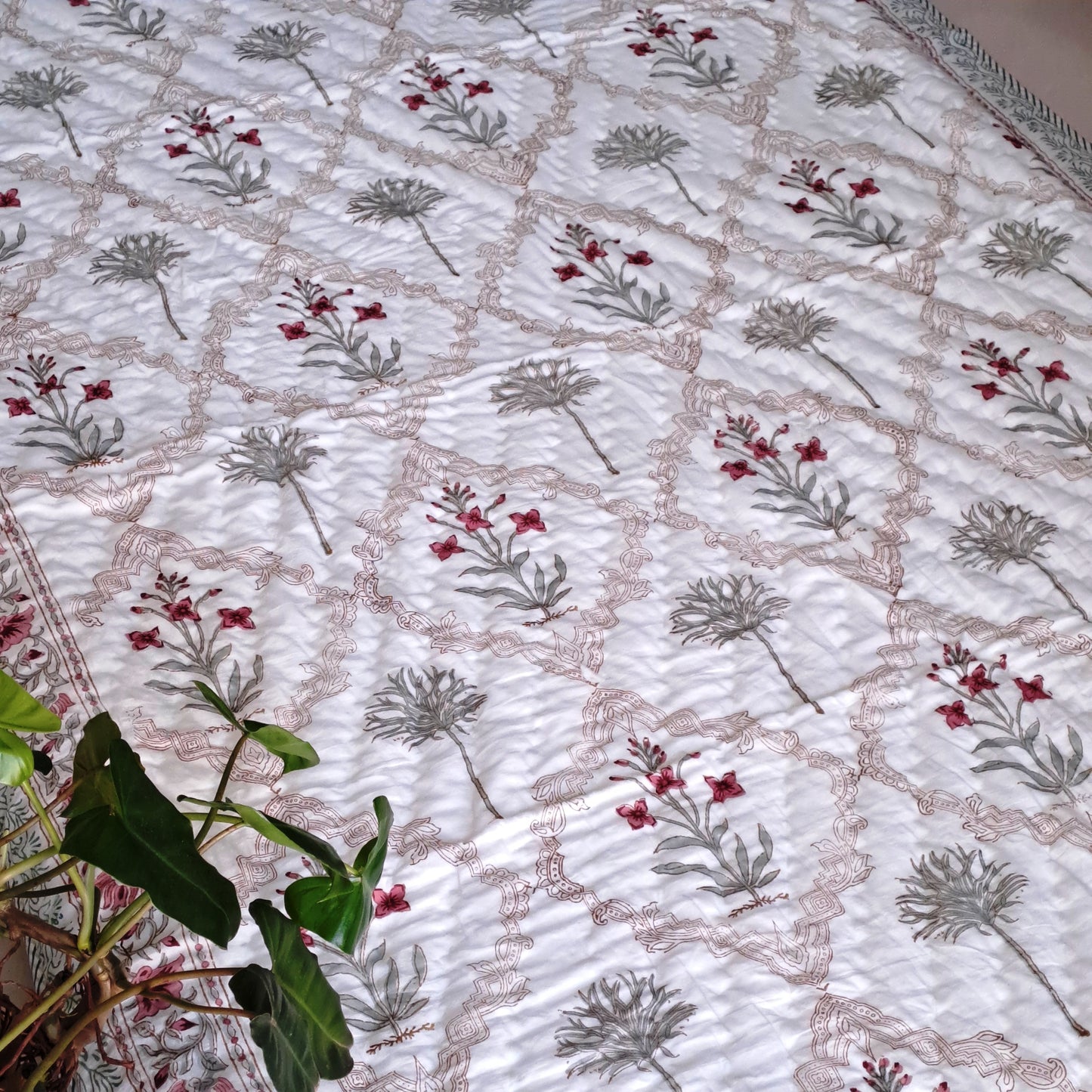 PREMIUM QUALITY HAND BLOCK PRINT SINGLE QUILT