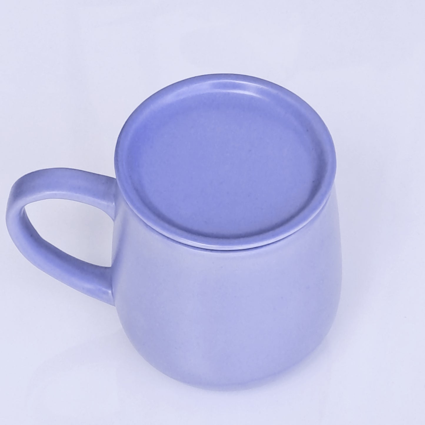 SKY BLUE COLOR MUG/CUP WITH LID(Set of 2)