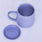 SKY BLUE COLOR MUG/CUP WITH LID(Set of 2)