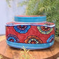 HANDPAINTED CERAMIC JAR WITH  LID