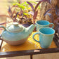 Ceramic Tea pot with Two Cups