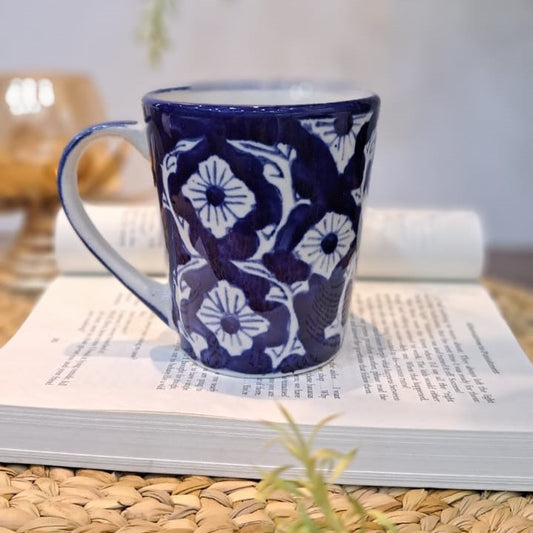 BLUE COLOR CERAMIC MUG/CUP (SET OF 2)